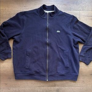 Lacoste Men's Dark Blue Zip-Up Sweater ! 3XL